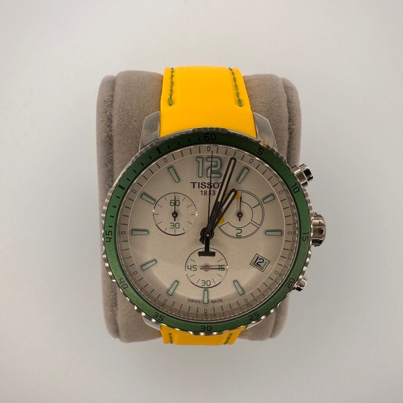 Tissot 42mm Quickster Football Edition Men's Stainless Steel Swiss Made Watch - Picture 3 of 12